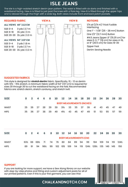 Isle Pattern - By Chalk and Notch