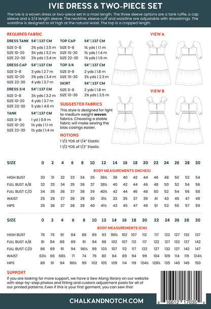 Ivie Pattern - By Chalk and Notch