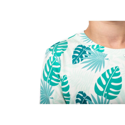 Bamboo Stretch Jersey Knit - Monstera Leaves - Deadstock - 250gsm - 67"