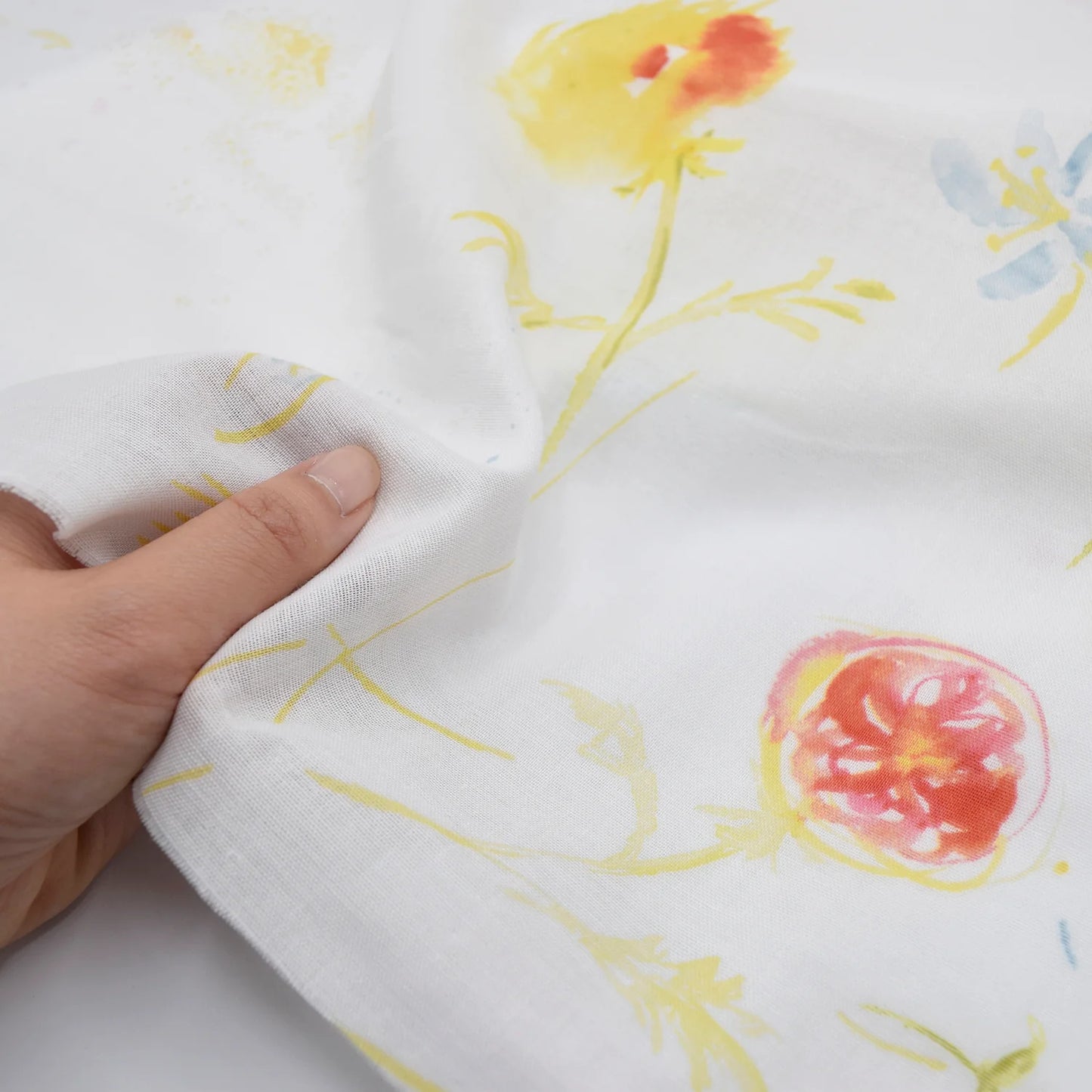 nani IRO - Hana no toki niwa - 1A - Organic Cotton Double Gauze