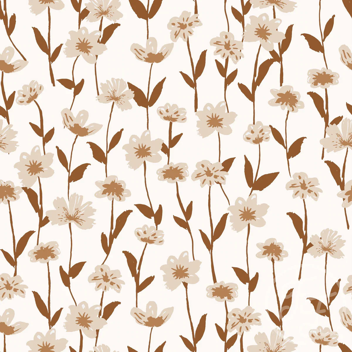Vintage Ditsy Flower - Eva Catharina Deweerdt   - Cotton Jersey Knit