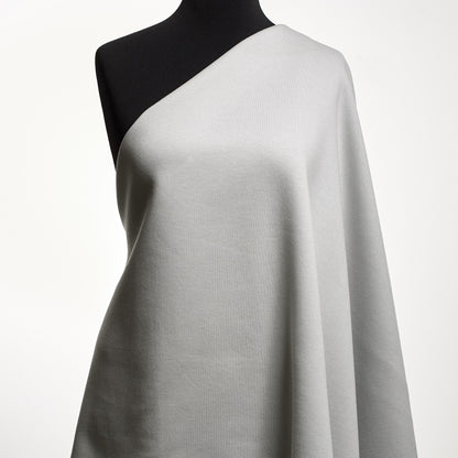 Cashmere Cotton Sweatshirt Fleece - Grey - Designer Deadstock - Made in Italy