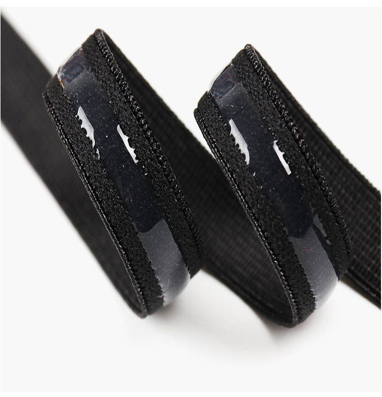 Latex-Free Silicone Gripper Elastic - 15mm - Black