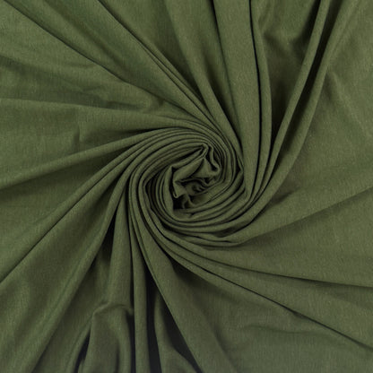 Bamboo Cotton Feather Jersey - Moss