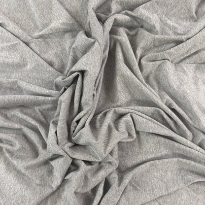 Organic Cotton Jersey - Light Heathered Grey
