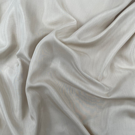 9" Remnant - Silk Cotton Voile - Deadstock - Taupe - 10mm