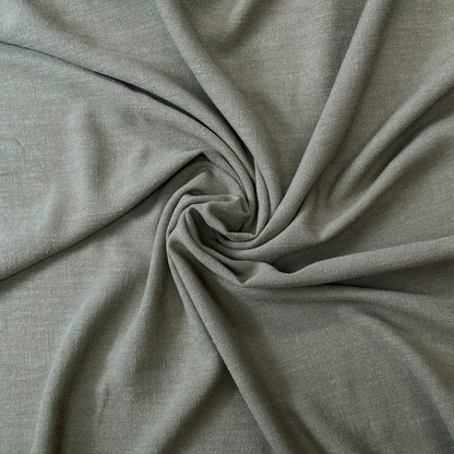 Silky Linen Viscose Noil - Olive