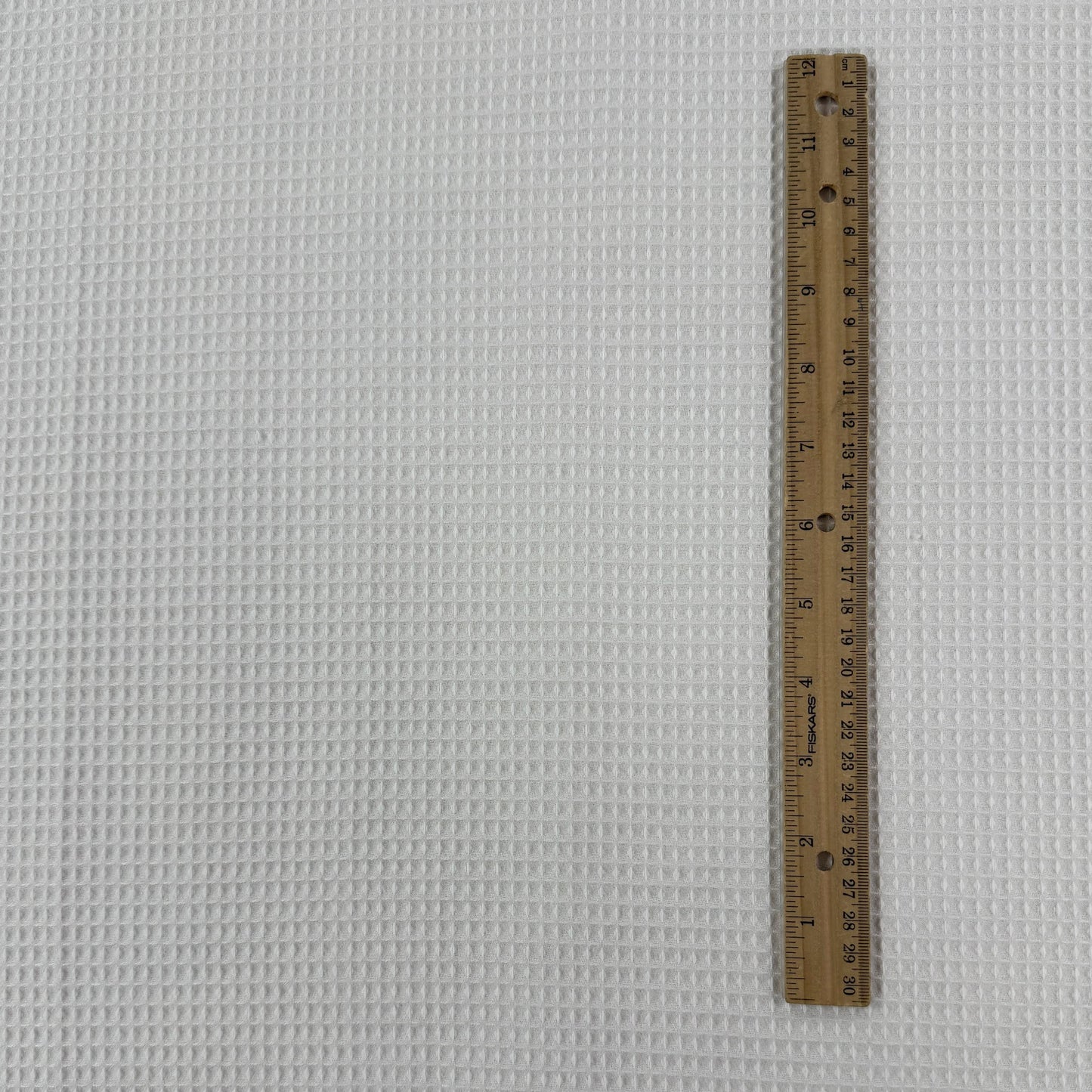Woven Organic Cotton Waffle - Off White/Ivory  - Film Studio Deadstock