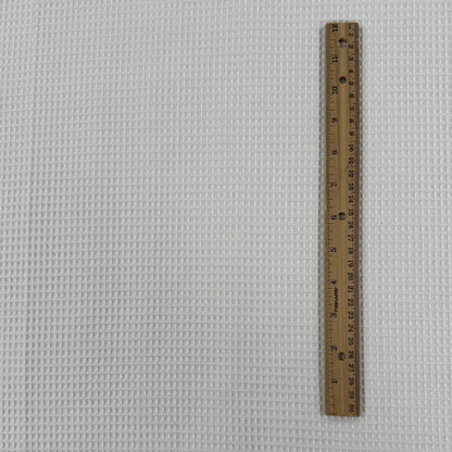 Woven Organic Cotton Waffle - Off White/Ivory  - Film Studio Deadstock