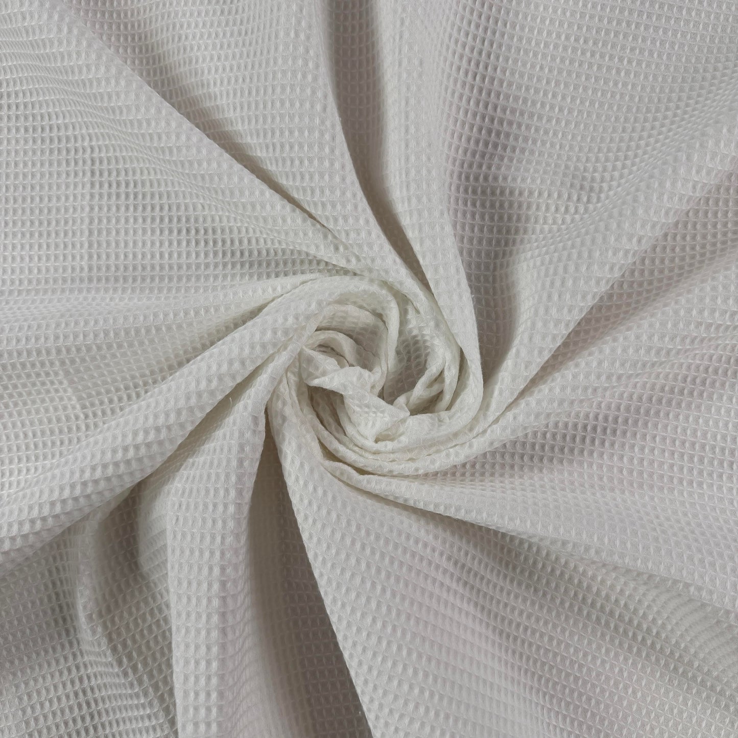 Woven Organic Cotton Waffle - Off White/Ivory  - Film Studio Deadstock