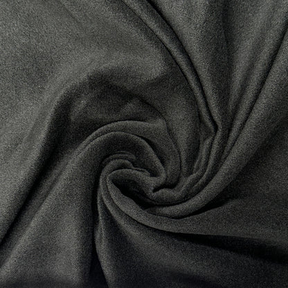 Heavy Polyester Velvet - Black - Deadstock Fabric