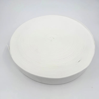 38mm (1.5") Soft Plush Latex Free Elastic - White