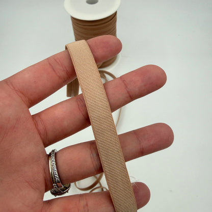 Latex-Free Silicone Gripper Elastic - 12mm - Tan