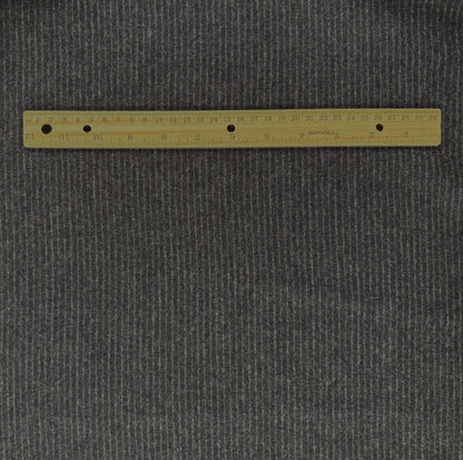 Wool Pinstripe- Dark Heathered Charcoal - Film Studio Deadstock