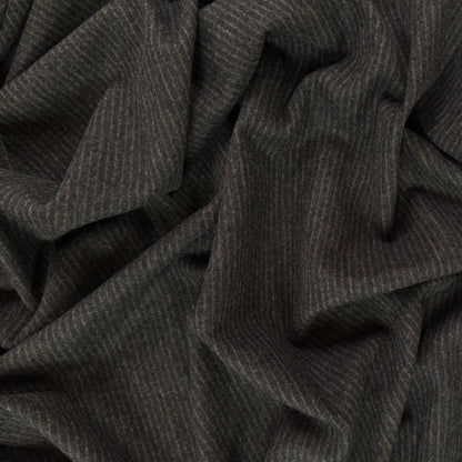 Wool Pinstripe- Dark Heathered Charcoal - Film Studio Deadstock