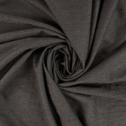 Wool Micro-Herringbone - Dark Grey /Off Black - Film Studio Deadstock