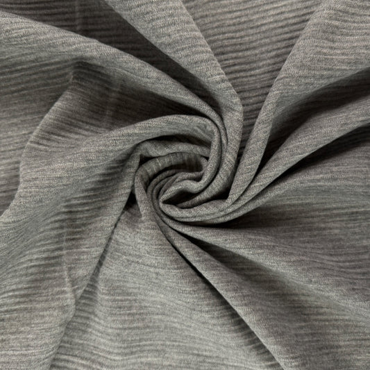 Wool Double Knit - Heathered Grey - Film Studio Deadstock