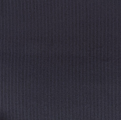 Wool Corduroy Texture Overcoating - Dark Navy - Film Studio Deadstock