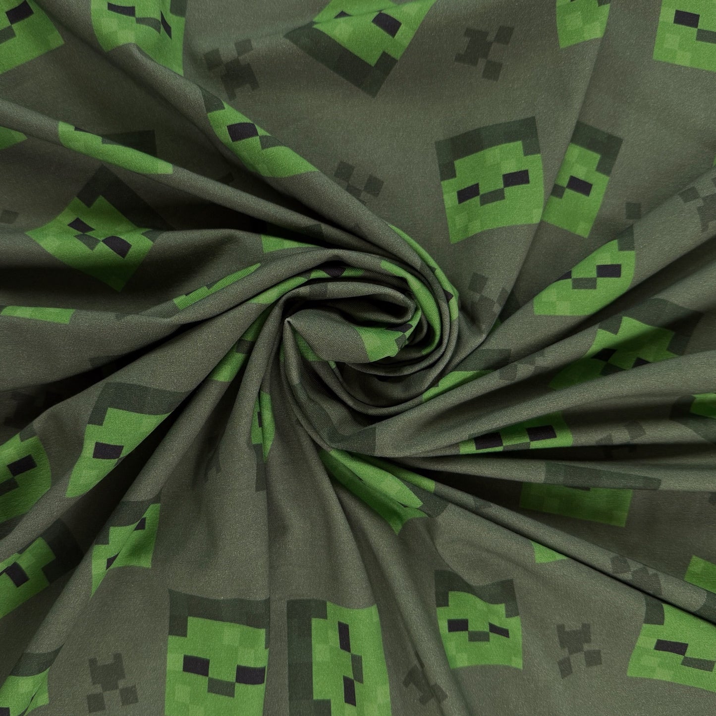 Minecraft Zombie Digitally Printed Cotton Jersey Knit