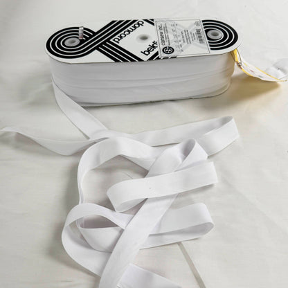 Quilt Bias Binding Extra Wide Double Fold 25mm (1") - White
