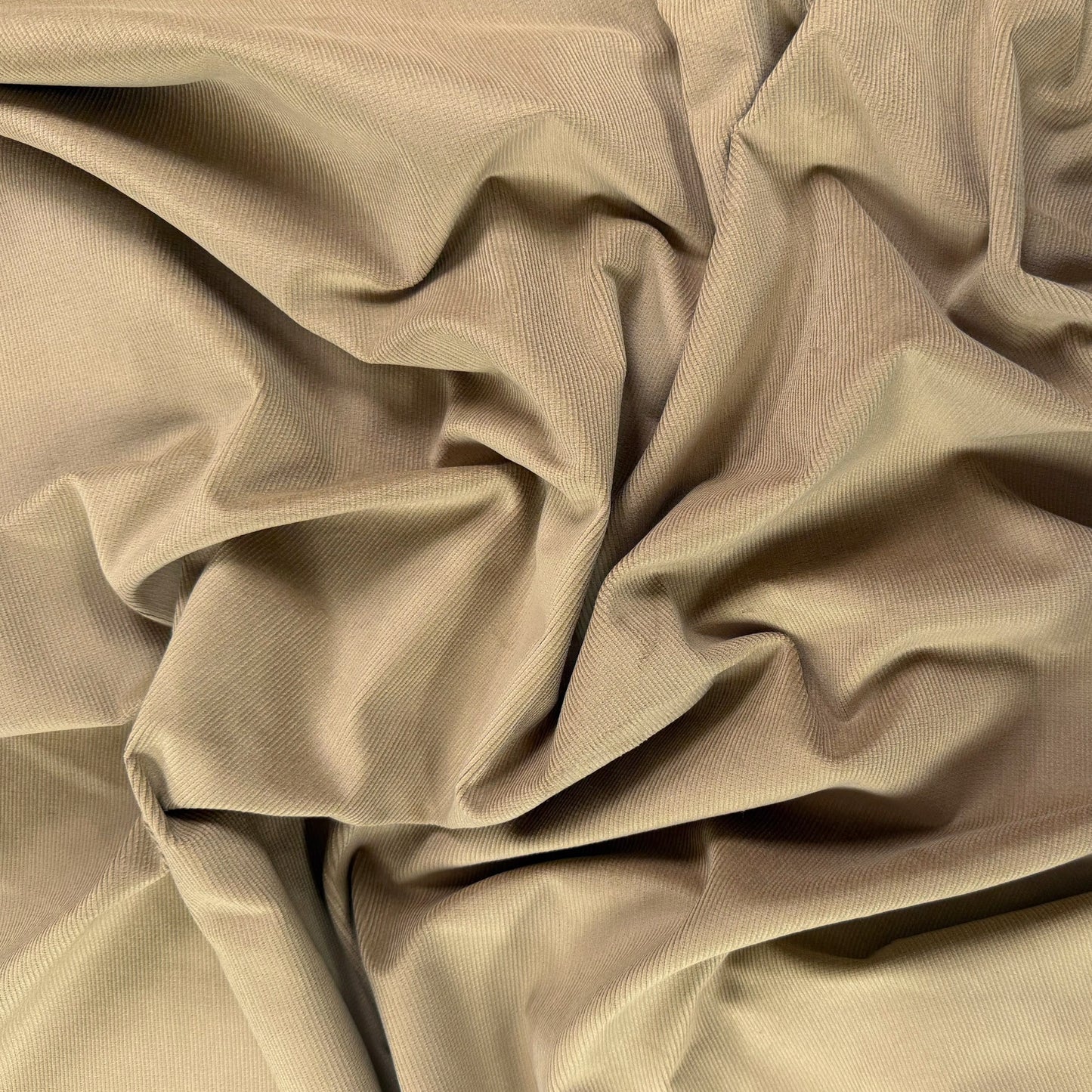 Fine Cotton Stretch Corduroy 16 Whale - Khaki