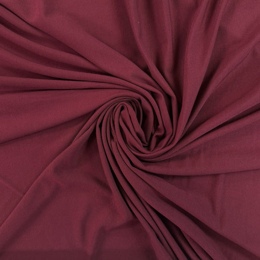 Bamboo Jersey Knit - Burgundy