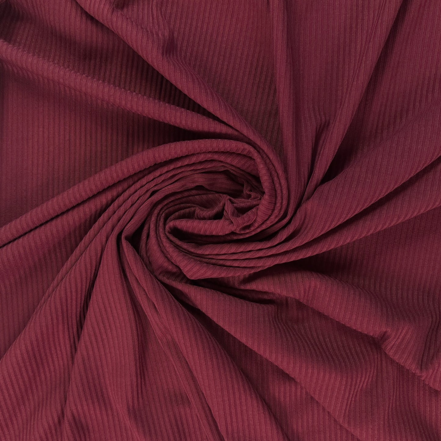 Bamboo Rib Knit - Burgundy