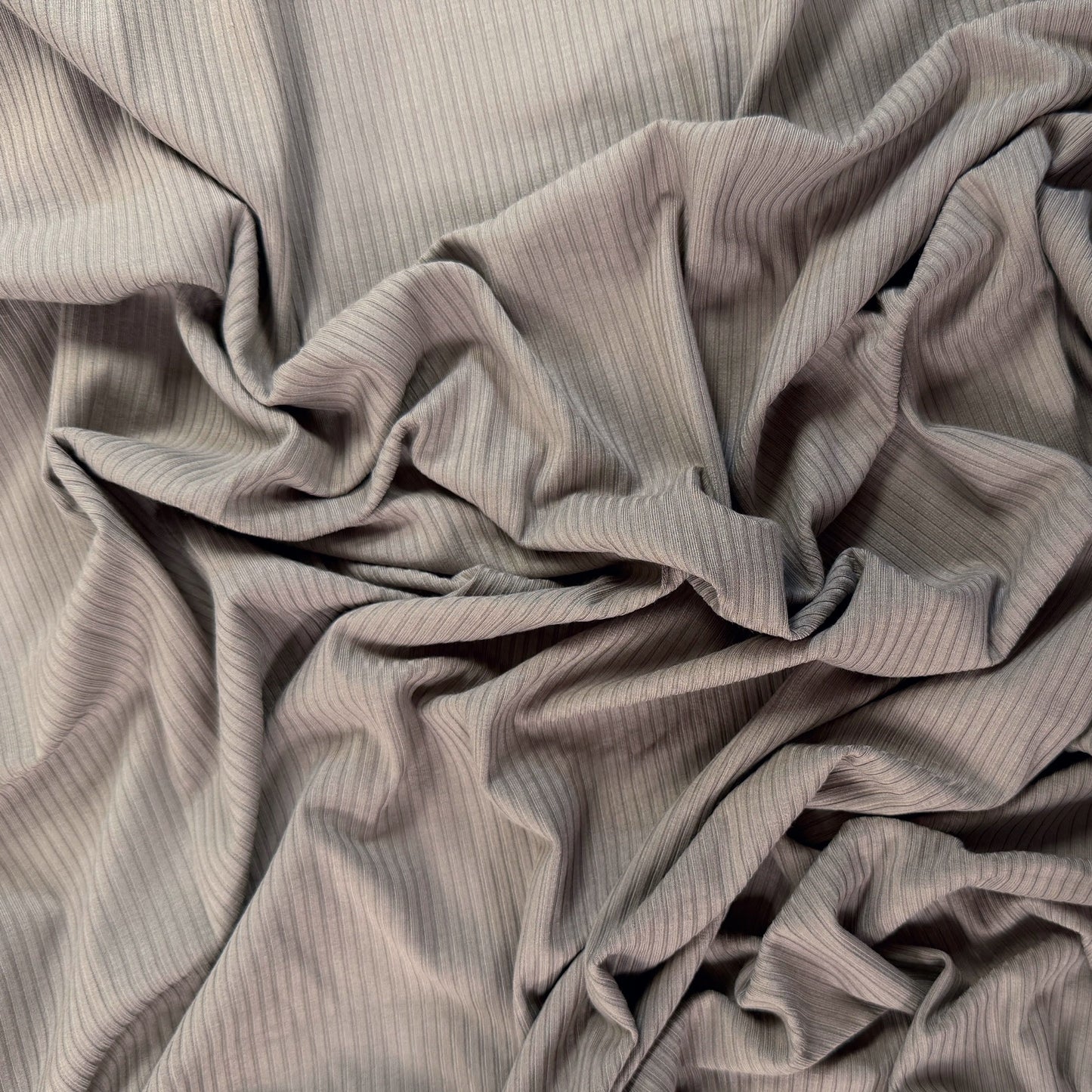 Bamboo Rib Knit - Taupe