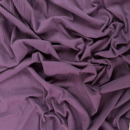 Bamboo Rib Knit - Prune