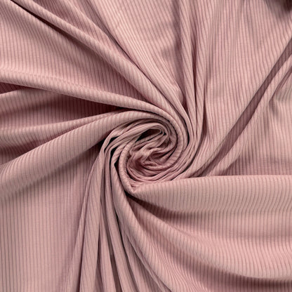 Bamboo Rib Knit - Blush