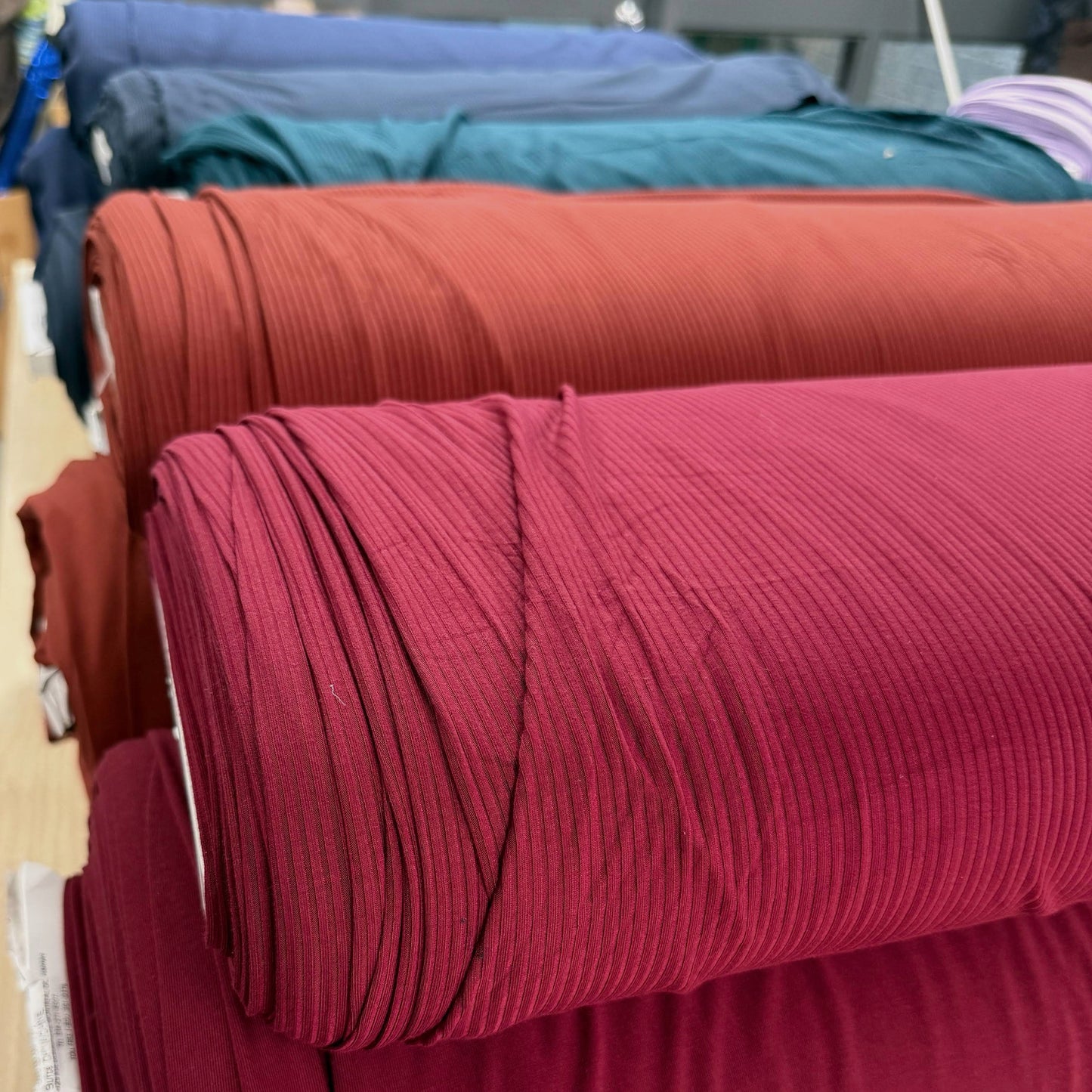 Bamboo Rib Knit - Midnight Blue