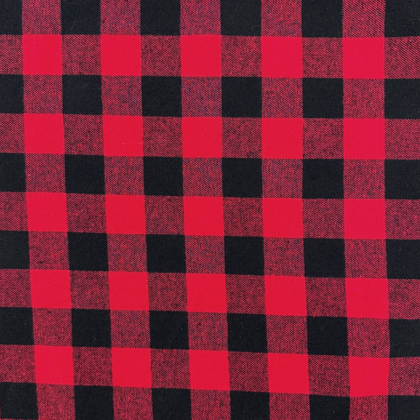 Yarn Dyed Cotton Flannel - Red Buffalo Plaid