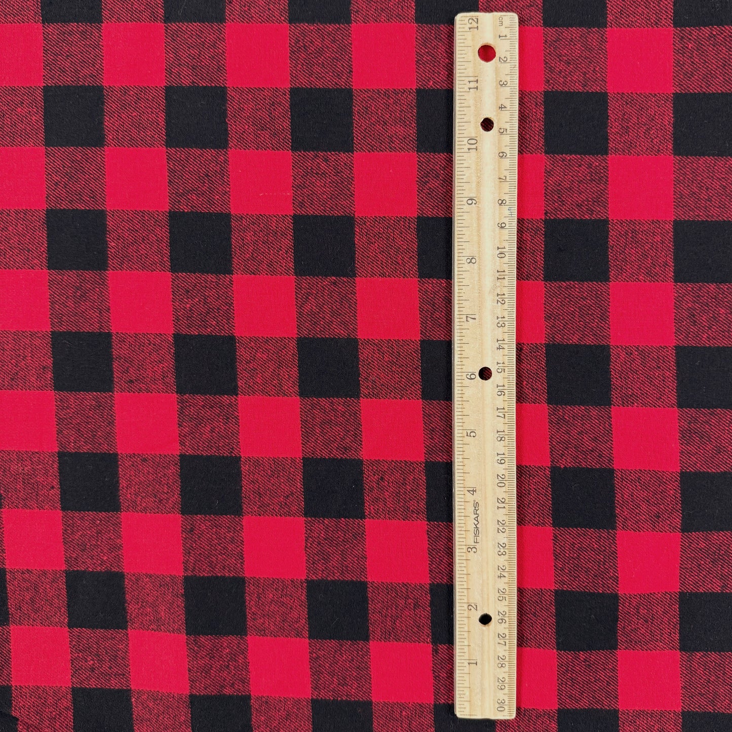 Yarn Dyed Cotton Flannel - Red Buffalo Plaid