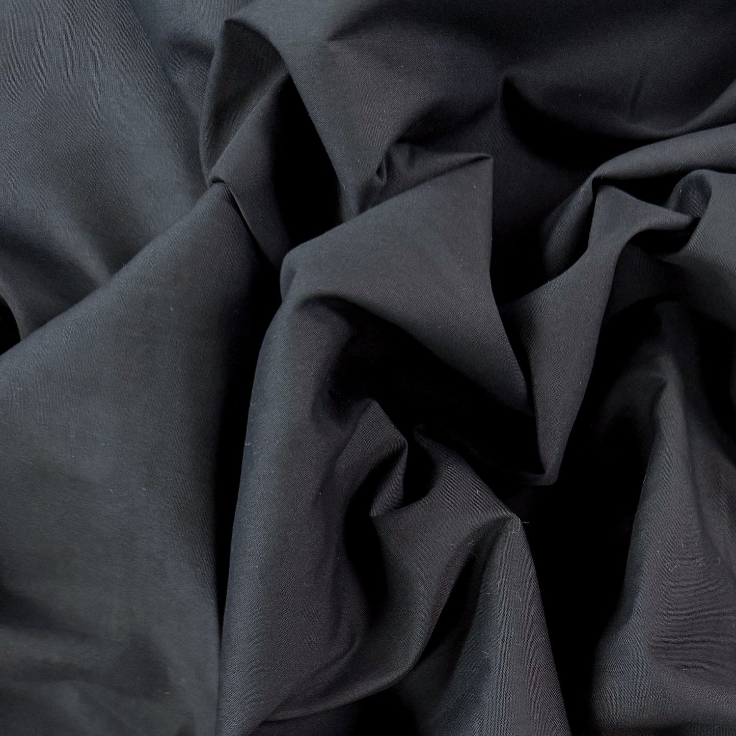 Crisp European Cotton Poplin - Black