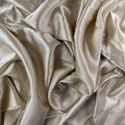 Mulberry Silk Charmeuse - Champagne - 19mm