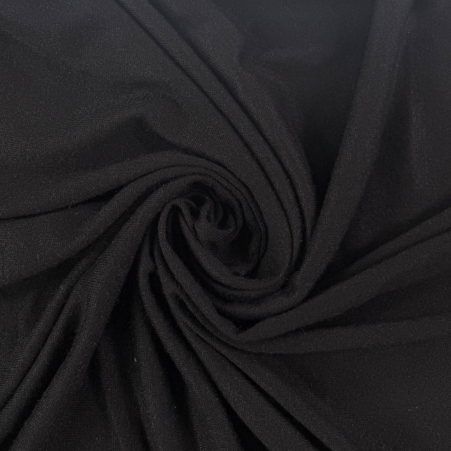 Soft Rayon Sweater Knit  - Black - Deadstock