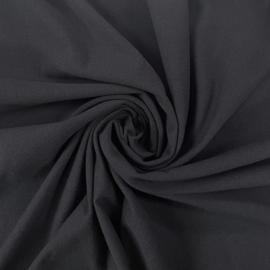 Bamboo Cotton French Terry - Black - Deadstock