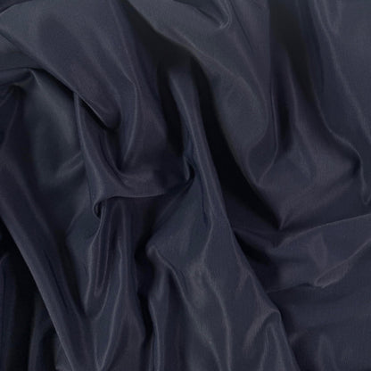 Rayon Cotton Sateen - Navy  - Deadstock
