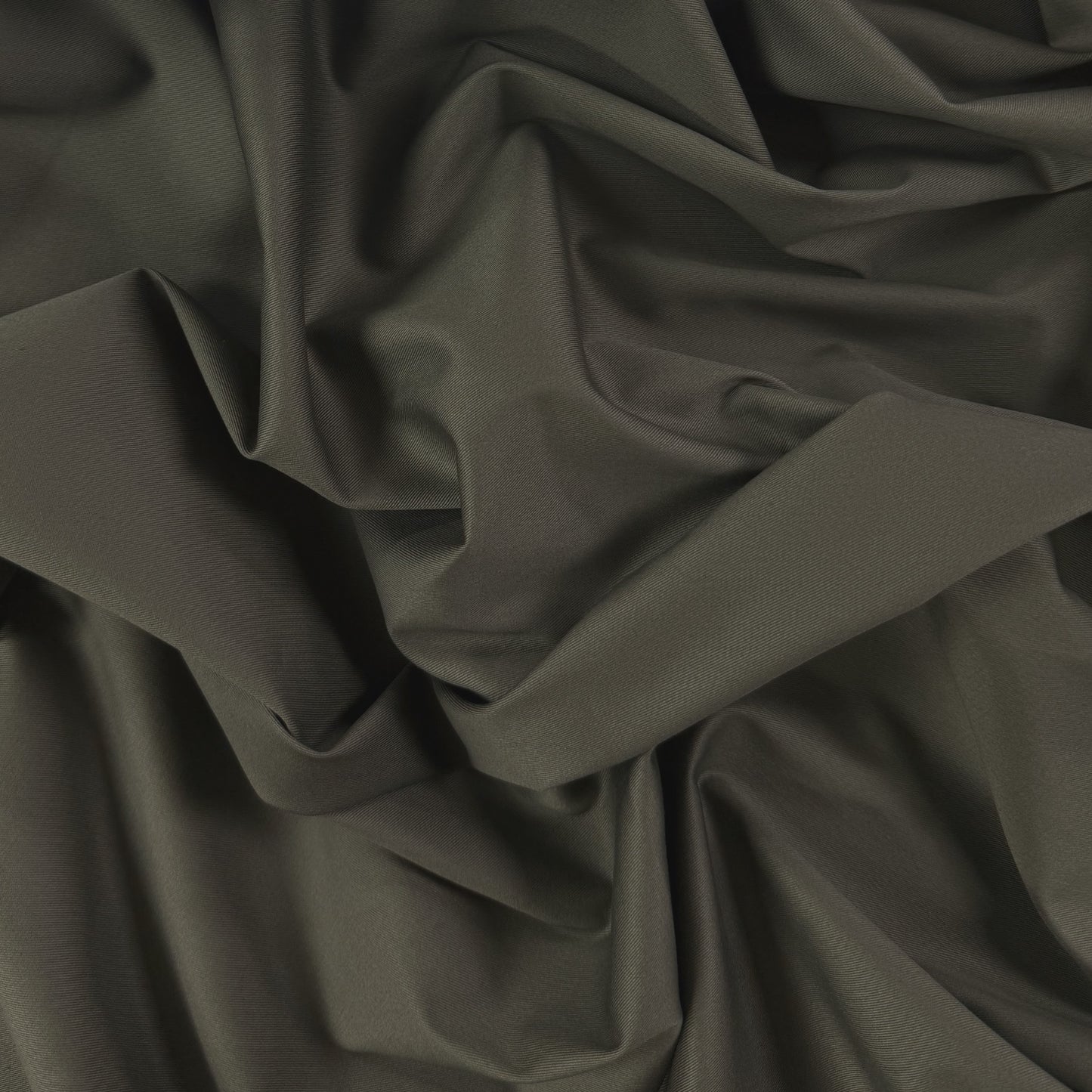 Stretch Cotton Tencel Twill - Green Smoke - Deadstock