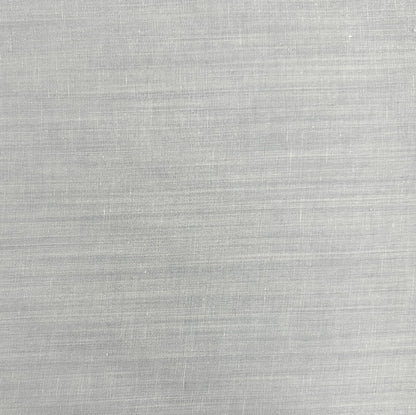 18" Remnant - Linen / Rayon Yarn Dyed Slub - Light Grey - Deadstock