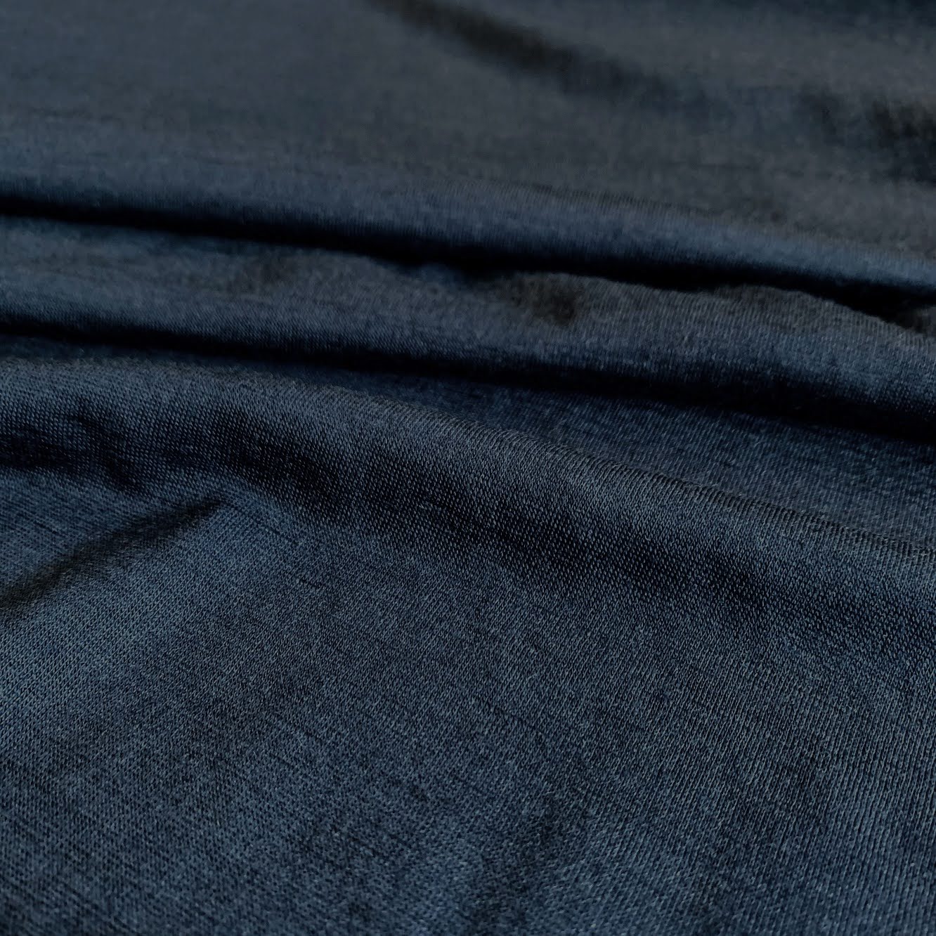 Superfine Merino Wool Jersey - Navy