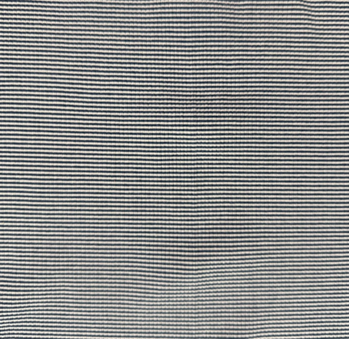 39" Remnant - Knit Cotton - Navy & Ivory Stripe - Film Studio Deadstock