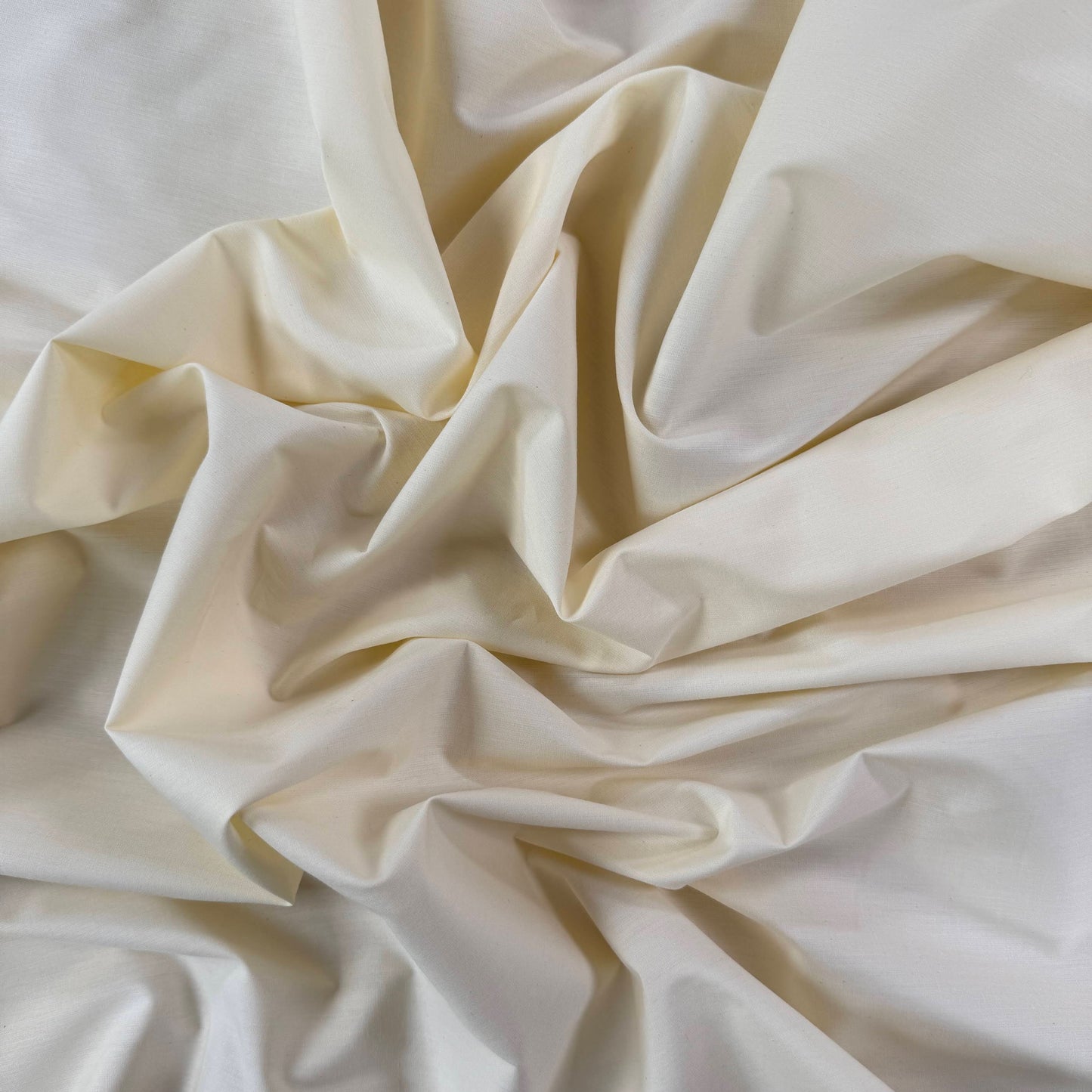45" Remnant - Organic Cotton Poplin - Natural - Film Studio Deadstock