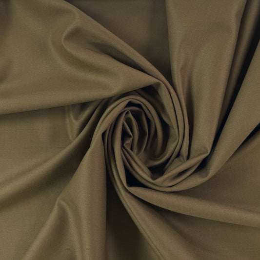 Super 150's British Lightweight Wool Suiting - Golden Brown