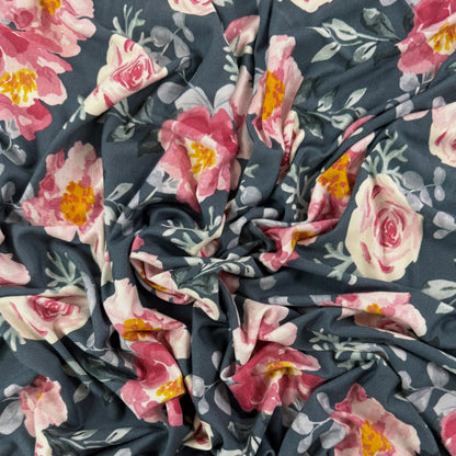 Modal Jersey Knit - Large Florals