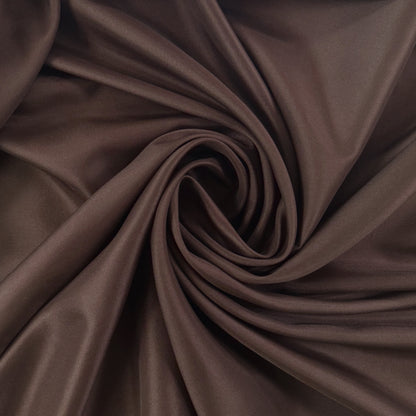 Lightweight Polyester Lining - Dark Brown - Film Studio Deadstock