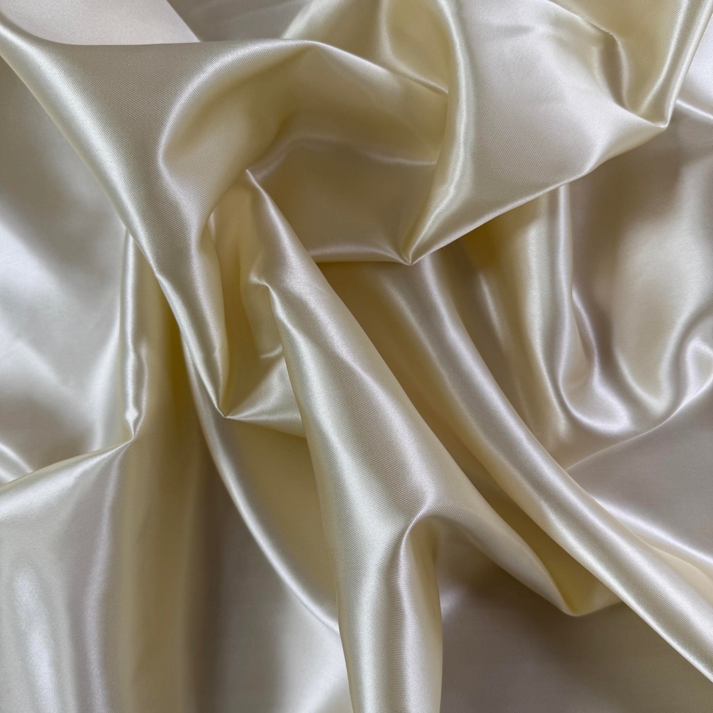 Acetate Satin Lining  - Vanilla - Film Studio Deadstock