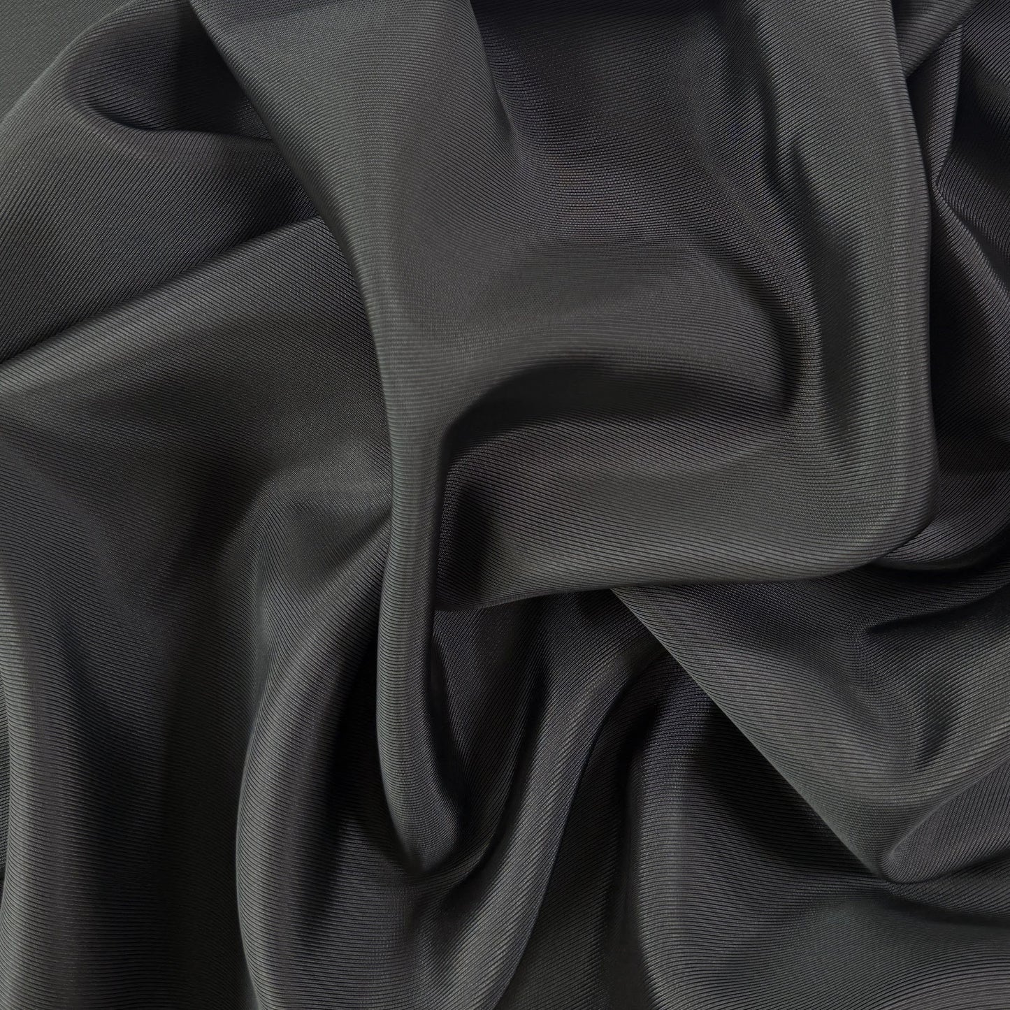 Acetate Bemberg Cupro Twill - Charcoal Grey - Film Studio Deadstock