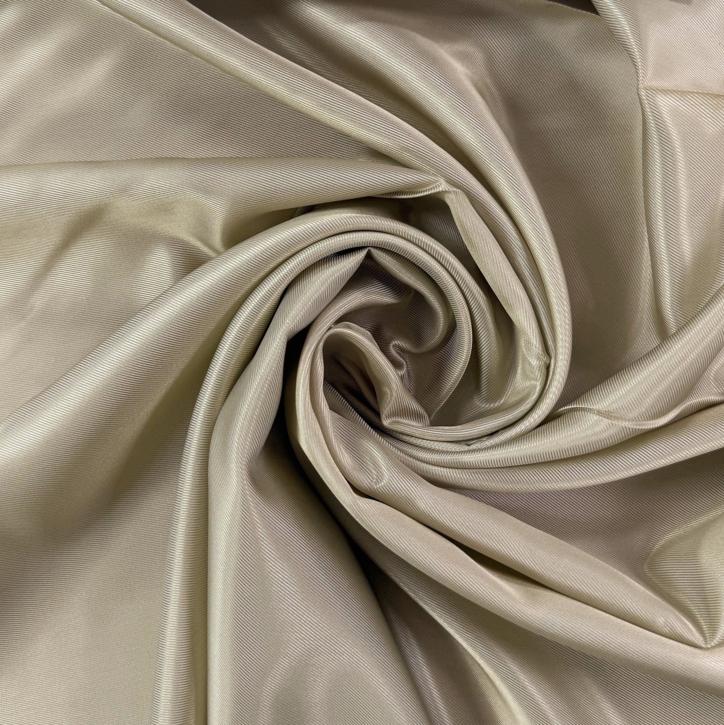 Acetate Bemberg Cupro Twill Lining  - Champagne  - Film Studio Deadstock