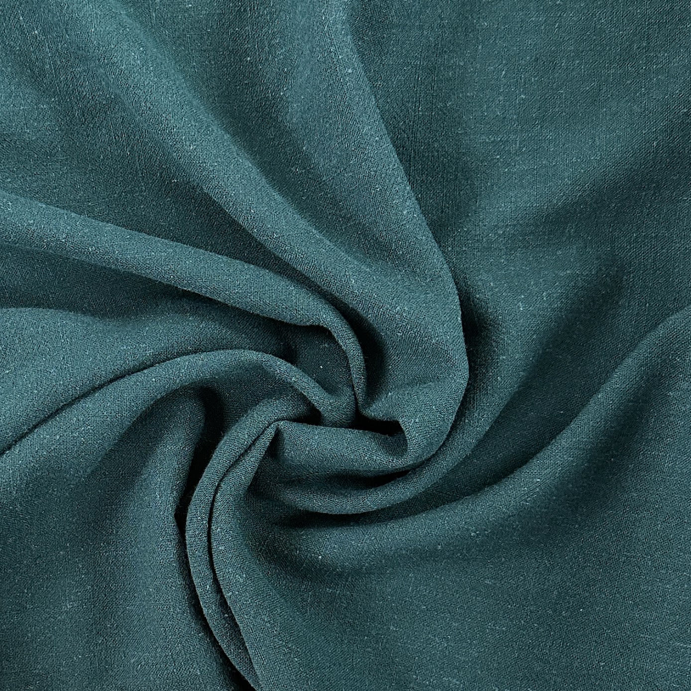 Silky Linen Viscose Noil - Dark Spruce